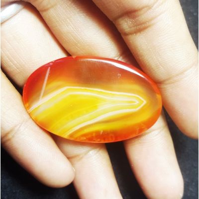 41.17 carats Natural Banded Agate 36.58 x 22.98 x 6.21 mm