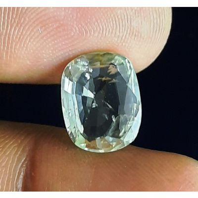 4.02 Carats Natural Olive Green Sapphire 11.45x9.3x3.78mm