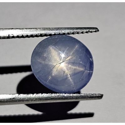 2.48 Carat Natural Dark Pastel Blue Star Sapphire 8.92 x 8.30 x 3.41 mm