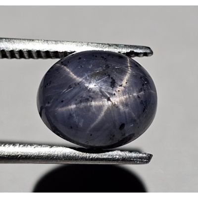 4.00 CARATS  Natural Bright Gray Star Sapphire  8.65x7.30x5.78 mm