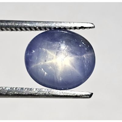 3.33 CARATS  Natural Bakawa Gray  Star Sapphire  9.15x7.85x4.35 mm