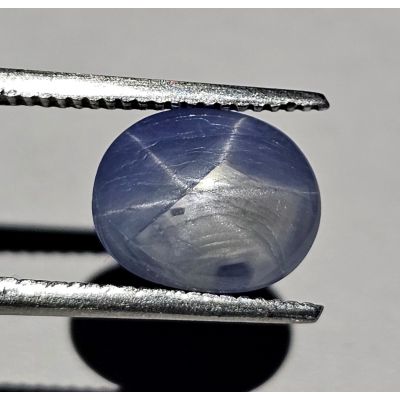 2.47 CARATS  Natural Ucla Blue  Star Sapphire  8.92x7.25x3.68 mm