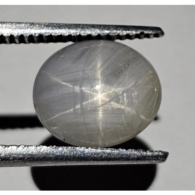 2.05 CARATS  Natural Cadet Gray Star Sapphire  8.55x7.65x.3.18 mm