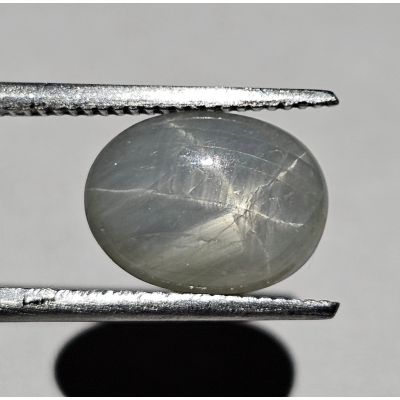 3.28 CARATS  Natural Slate Gray  Star Sapphire  10.25x7.35x3.85 mm