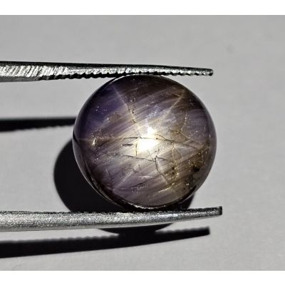 7.60 Carats   Natural  Ship Gray Star Sapphire  11.28x10.88x5.77 mm