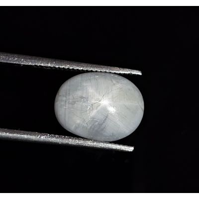 5.23 CARATS  Natural Gull Gray Star Sapphire  12.20x9.43x4.32 mm