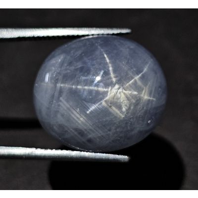 2.90  CARATS  Natural Slate Gray Star Sapphire  8.81x7.64x4.06 mm