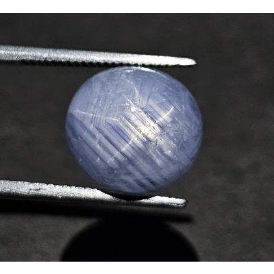 13.72  CARATS   Natural Glaucous Blue Lynch blue Star Sapphire  15.06x12.00x6.66 mm