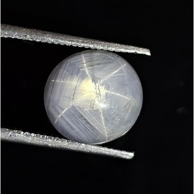 8.71 CARATS   Natural Cool Gray Star Sapphire  11.81x10.69x6.44 mm