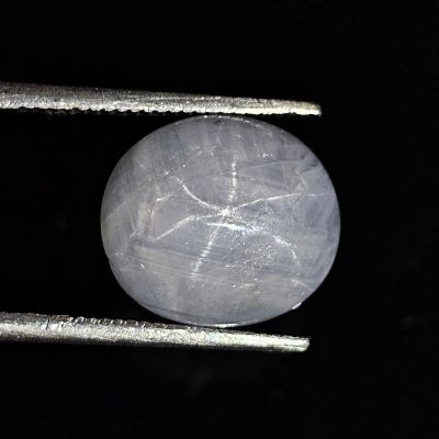 6.45 Carat Natural Glaucous Light Green Star Sapphire 14.32 x 10.32 x 4.15 mm