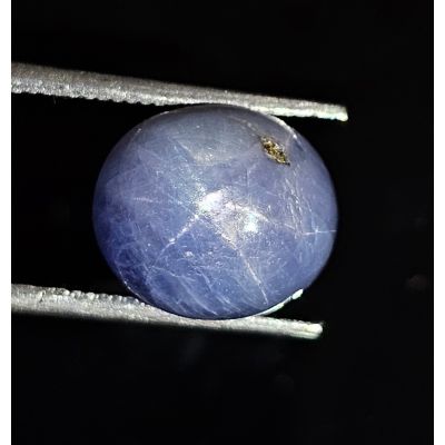 8.87 CARATS  Natural Chambray blue Star Sapphire  8.77x7.63x4.06 mm