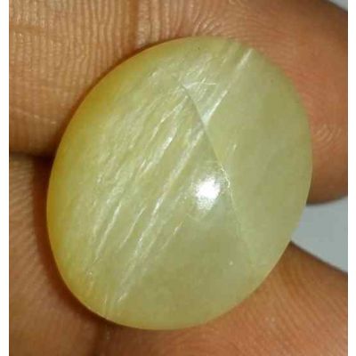 19.50 Carat Natural Chrysoberyl Opal Cat's Eye 19.29 x 16.14 x 10.50 mm