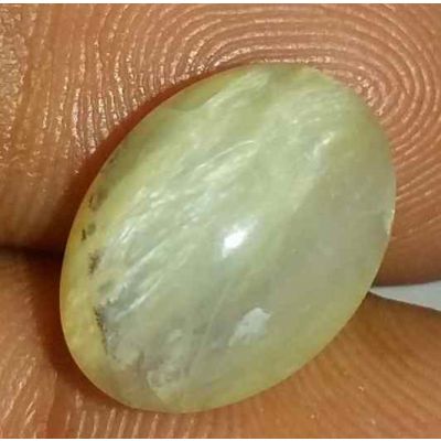 5.93 Carat Natural Chrysoberyl Opal Cat's Eye 13.31 x 9.81 x 7.66 mm