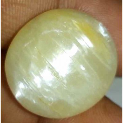 24.35 Carat Natural Chrysoberyl Opal Cat's Eye 21.48 x 19.23 x 9.14 mm