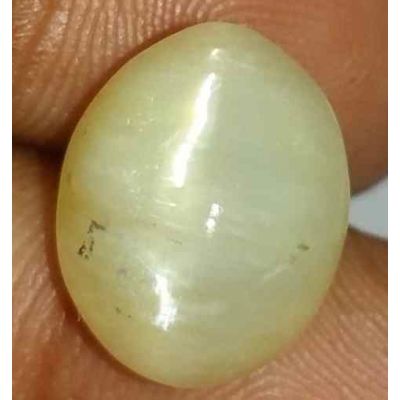 6.72 Carat Natural Chrysoberyl Opal Cat's Eye 12.65 x 10.74 x 8.03 mm