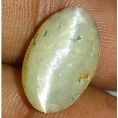 7.73 Carat Natural Chrysoberyl Opal Cat's Eye 15.78 x 10.03 x 8.56 mm