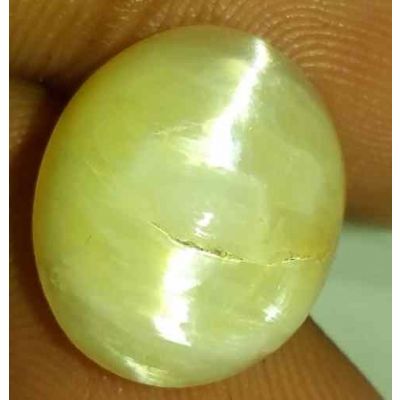 7.22 Carat Natural Chrysoberyl Opal Cat's Eye 14.92 x 11.98 x 7.23 mm