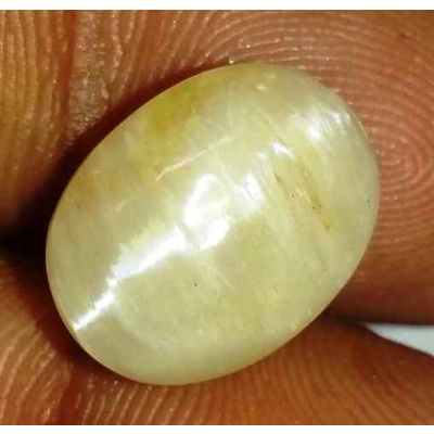 6.17 Carat Natural Chrysoberyl Opal Cat's Eye 13.32 x 10.17 x 8.14 mm