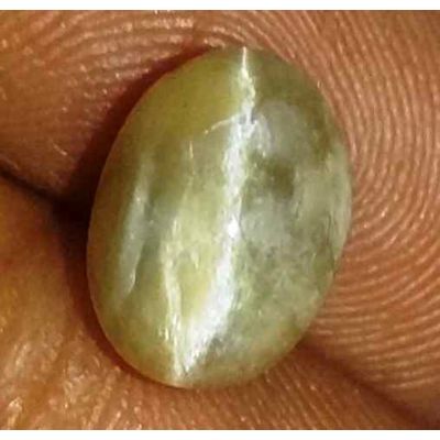 2.66 Carat Natural Chrysoberyl Opal Cat's Eye 9.42 x 6.96 x 6.71 mm