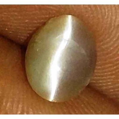 0.79 Carat Natural Chrysoberyl Opal Cat's Eye 7.08 x 5.58 x 3.42 mm