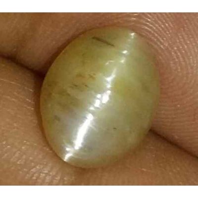 3.78 Carat Natural Chrysoberyl Opal Cat's Eye 10.96 x 8.73 x 6.37 mm