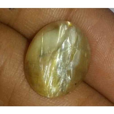 8.67 Carat Natural Chrysoberyl Opal Cat's Eye 15.04 x 12.26 x 8.93 mm