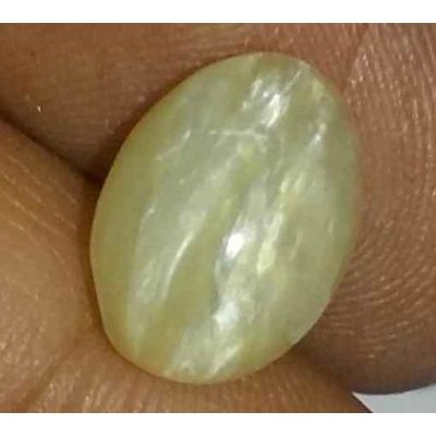 3.01 Carat Natural Chrysoberyl Opal Cat's Eye 10.80 x 8.01 x 5.66 mm