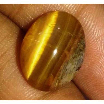 6.72 Carat Natural Chrysoberyl Opal Cat's Eye 14.42 x 11.11 x 7.16 mm