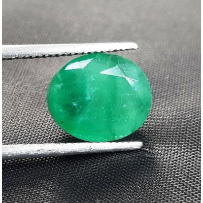 4.14 Carat Colombian Emerald 10.25x8.62x6.43mm