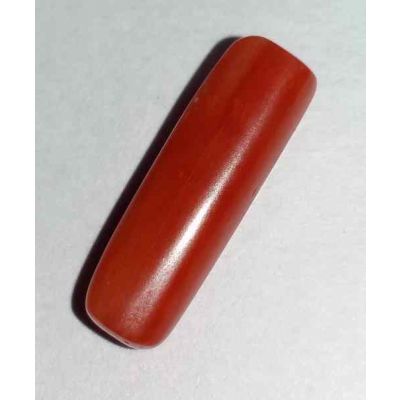 5.02 Carats Italian Orangish Red Coral 19.03x5.95x4.91mm