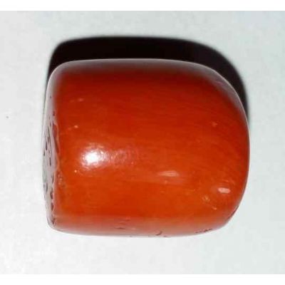 30.72 Carats Italian Orangish Red Coral 16.92x14.10x14.10mm