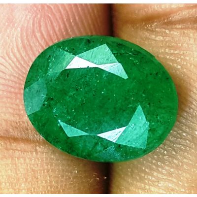6.24 Carats Natural Green Emerald 13.68 x 10.80 x 6.40 mm