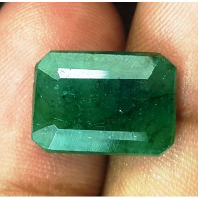 7.59 Carats Natural Green Emerald 14.04 x 10.89 x 5.89 mm