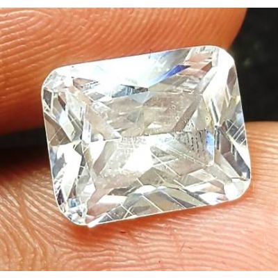 4.81 Carats Natural Colorless Cubic Zircon 9.96 x 8.00 x 4.40 mm