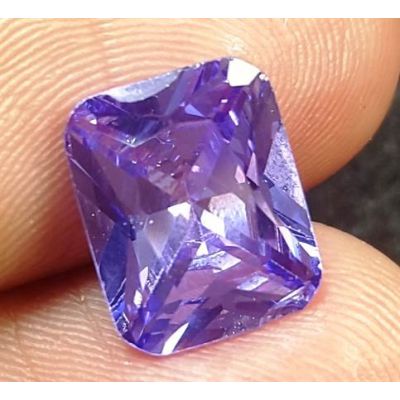 4.81 Carats Natural  Violet Blue Cubic Zircon 9.95 x 8.00 x 4.60 mm