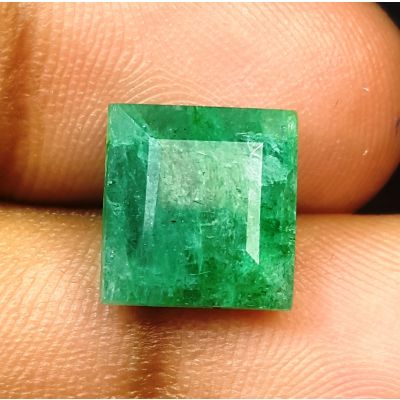 5.07 Carats Natural Green Emerald 10.50  x 10.10 x 5.95 mm