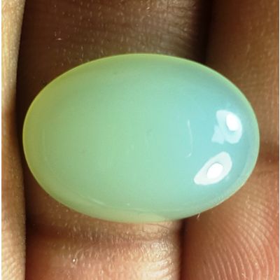 8.96 Carats Natural  Blue Chalcedony 17.69 x 12.80 x 5.48 mm