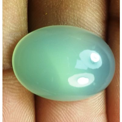 11.87 Carats Natural Blue Chalcedony 17.94 x 13.14 x 6.54 mm