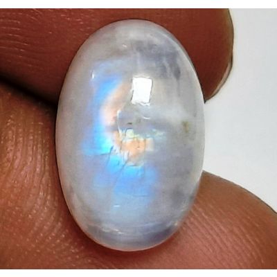 8.21Carats Natural White Moonstone 14.96 x 9.64 x 7.03 mm