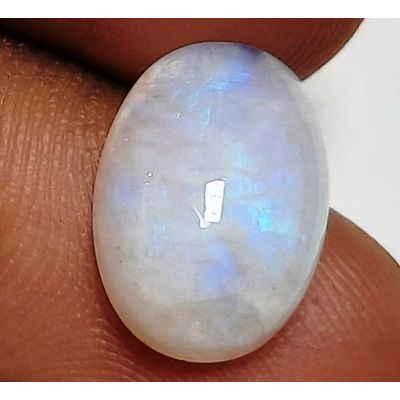 6.38 Carats Natural White Moonstone 13.86 x 9.84 x 5.93 mm