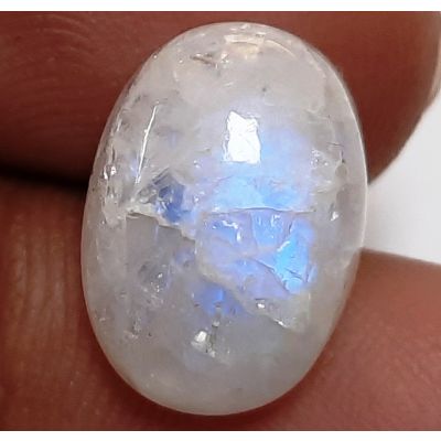 7.03 Carats Natural White Moonstone 14.21 x 10.15 x 5.81 mm