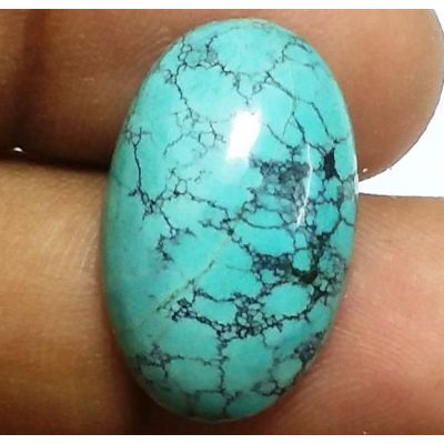12.44 Carats Natural Blue Paradise Turquoise 22.05 x 13.79 x 6.76 mm