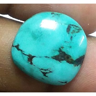 10.68 Carats Natural Blue Paradise Turquoise 16.72 x 16.43 x 5.17 mm