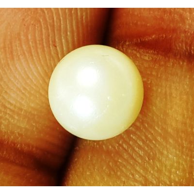4.21 Carats Natural Golden Pearl 8.38 x 8.39 x 8.37 mm