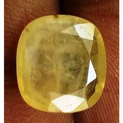 3.75 Carats Yellow Sapphire Ceylon 10.68 x 9.96 x 3.24 mm