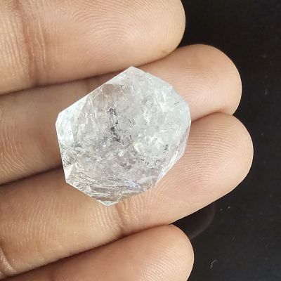 17.01 carats  Natural Herkimer diamond  9.99x11.08x10.98 mm