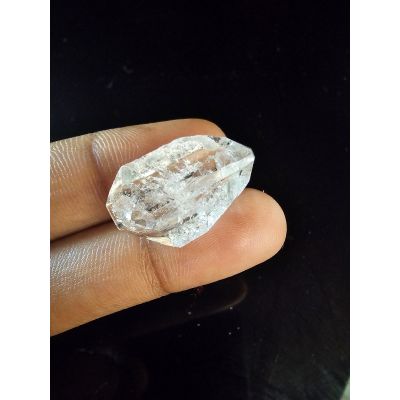 19.38  carats  Natural Herkimer diamond  16.55x8.48x2.39 mm