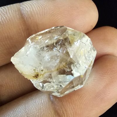 18.27  carats  Natural Herkimer diamond  4.44x15.85x11.22  mm