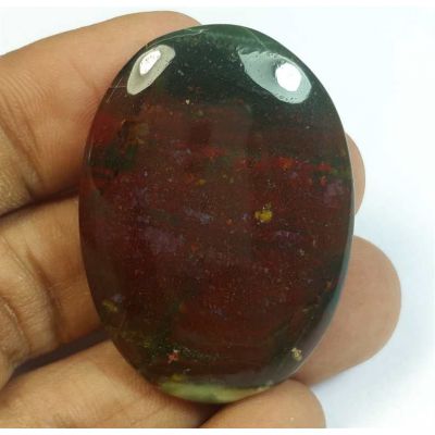 70.96 Carats Natural Red+Green Blood Stone 41.03 x 29.58 x 6.86 mm