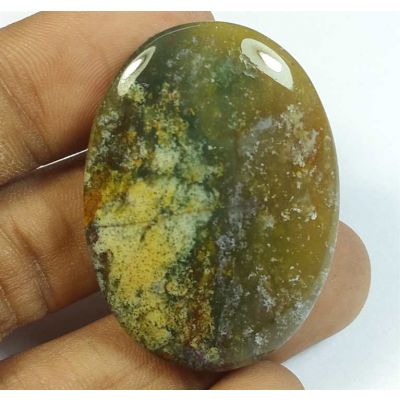 76.75 Carats Natural Red +Green Blood Stone 40.24 x 29.14 x 7.45 mm